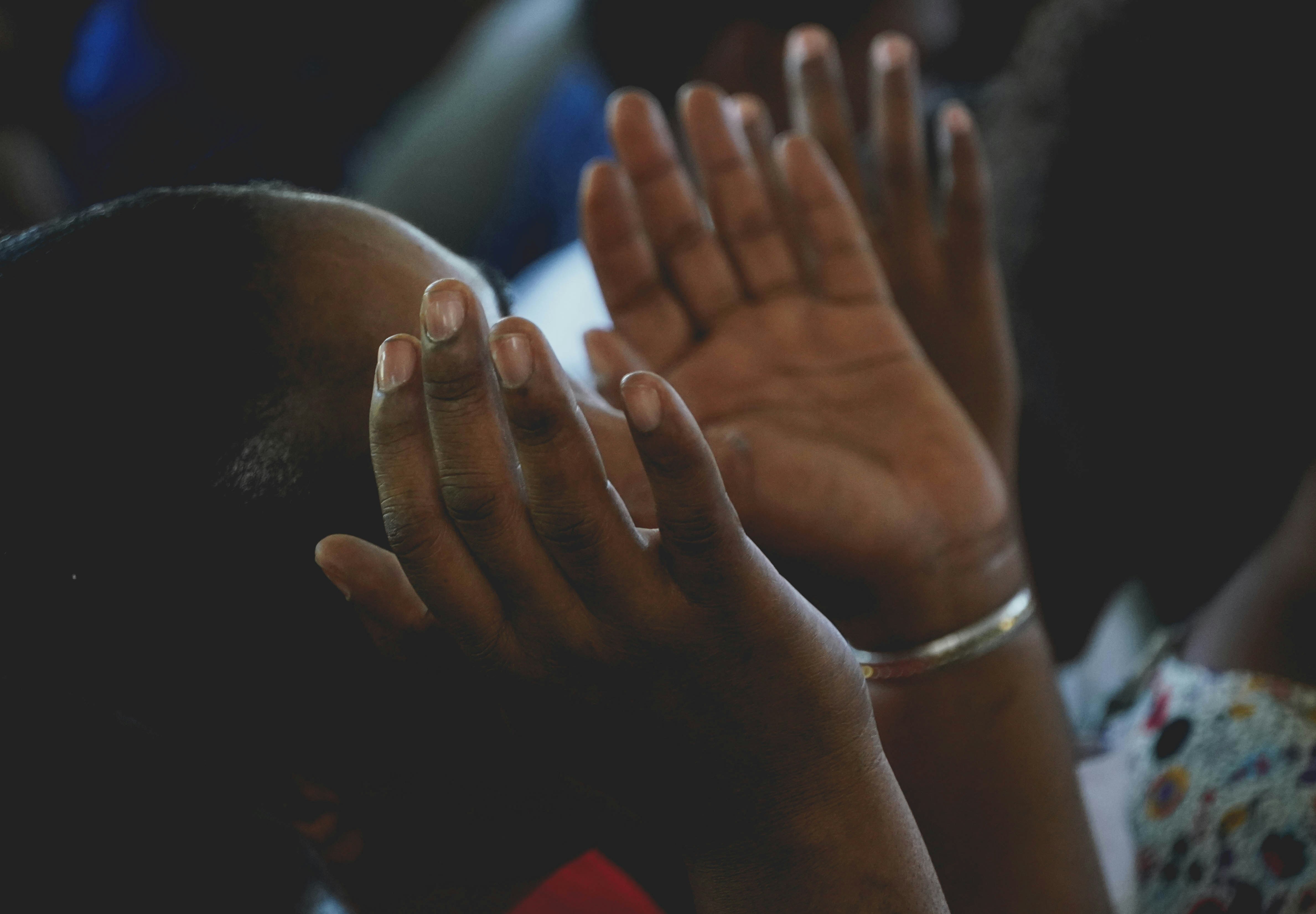 A person expressing gratitude to God